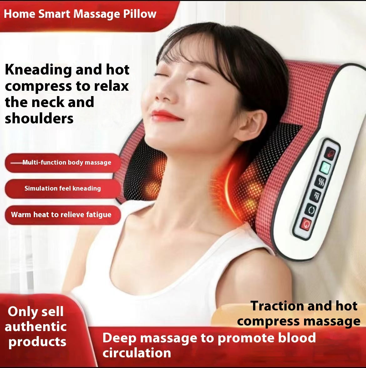 Cervical Massage Pillow Multifunctional Waist Massager